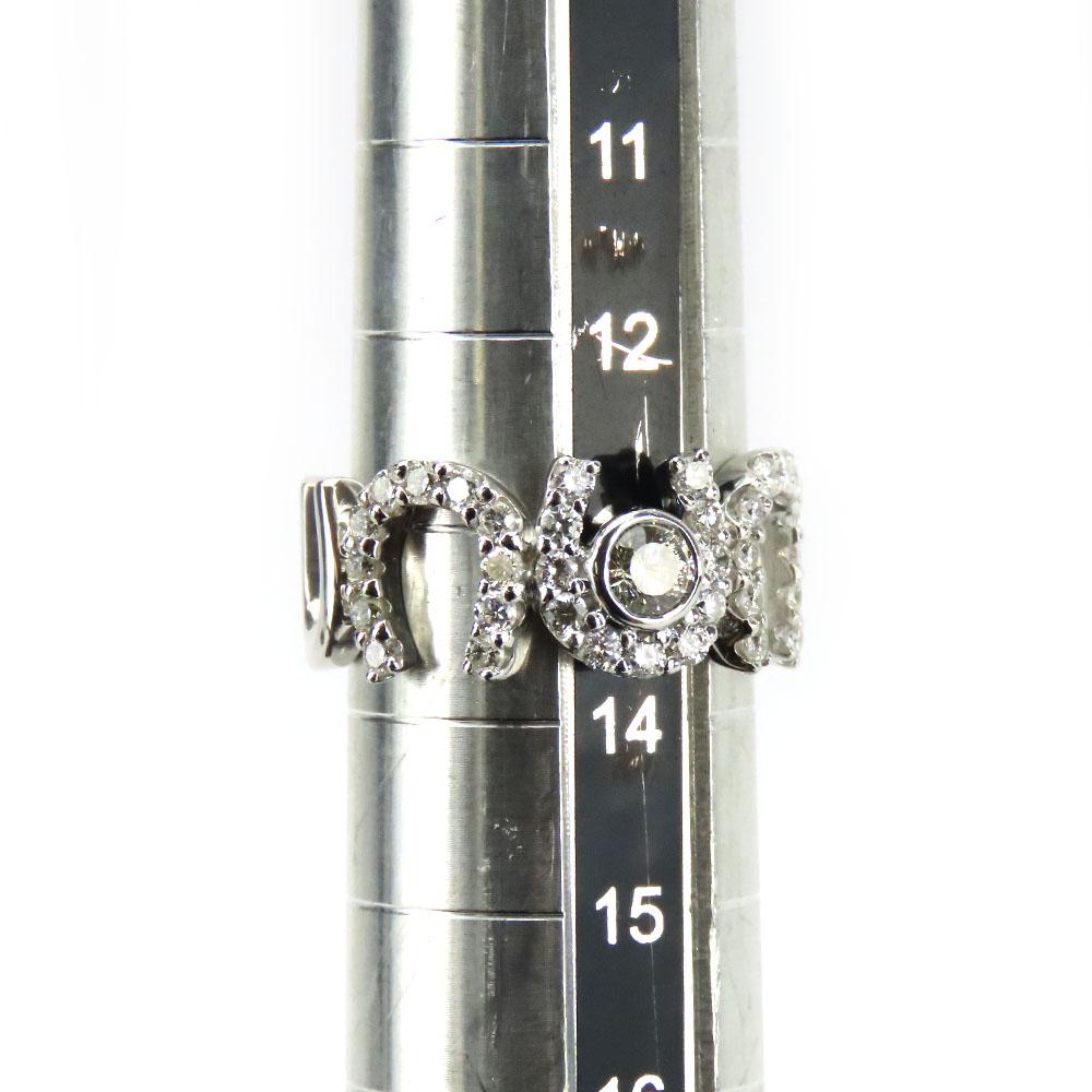 Used no brand Ring Round Modified Brilliant EU#53.5 Pt900Platinum/diamond 7.6g Platinum around 13.5