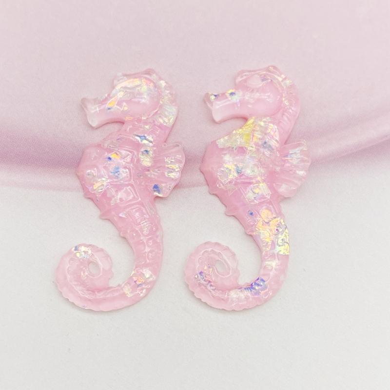 12 Stück Kawaii Süße Gemischte Cartoon Seepferdchen Flache Rückseite Harz Cabochons Scrapbooking DIY Schmuck Bastel Dekoration Zubehör G64