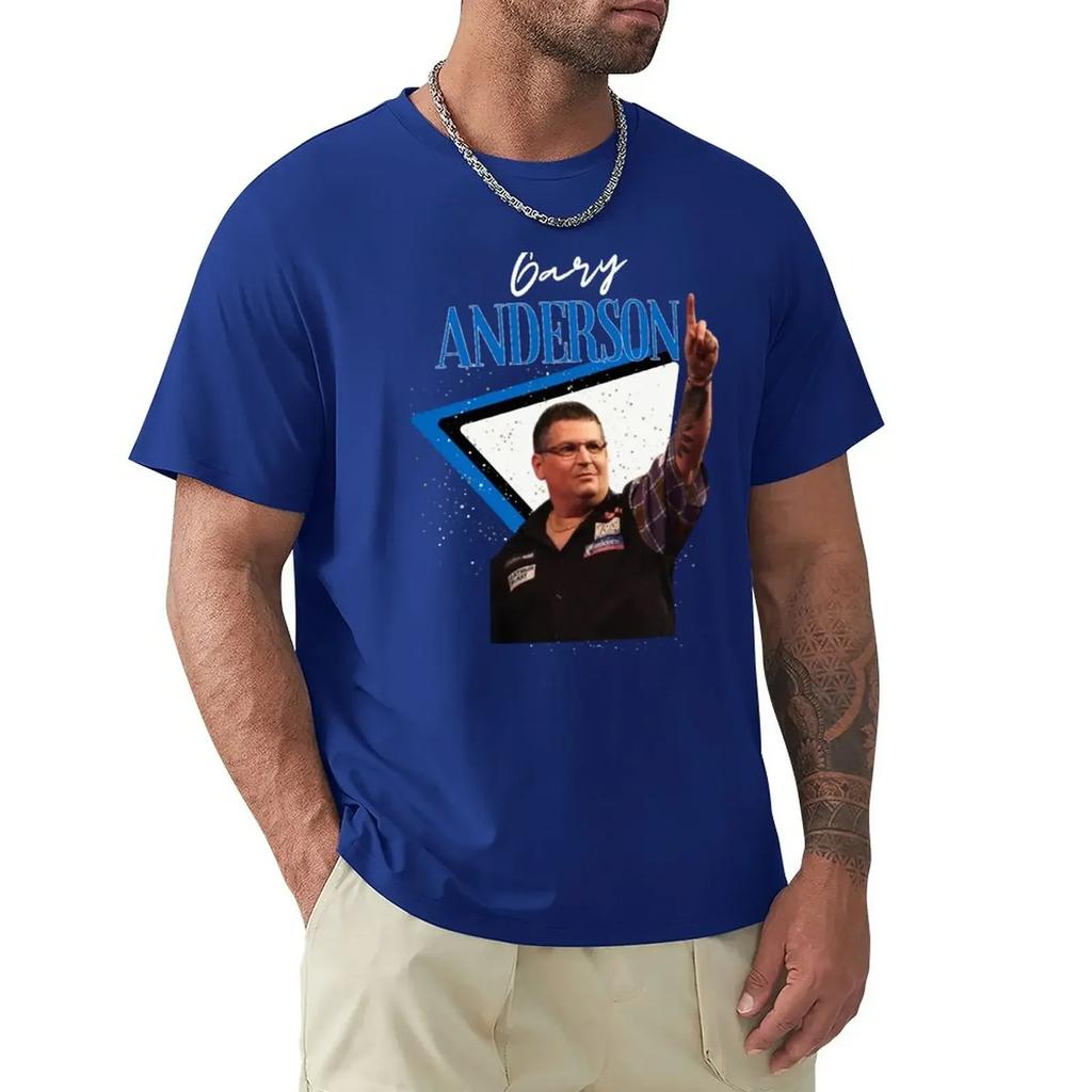 Gary Anderson Darts PDC 2022 Ian White Gary Anderso Darts Team TShirt for a Boy Quick Drying Vintage Plain White T Shirts Unisex