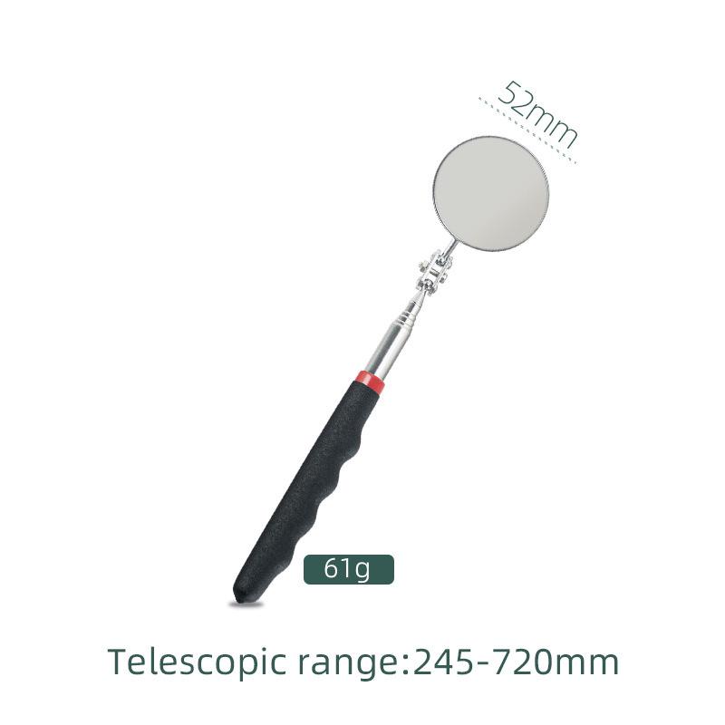 1.5 lb Telescopic Magnetic Pickup Tool with Light, Strong Magnet, Extendable Round & Square Mirror, Auto Repair Flashlight Head
