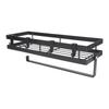 Wall Mounted Spice Rack Organizer Multifunction Metal Wall Spice Rack Hanging Shelf for Kitchen Bathroom