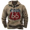 Vintage Hoodie Route 66 3d Print Hoodies Fashion Hoodies Sweatshirts Boy Women Sweats Men's Tracksuits Men Women Clothes Hoodies