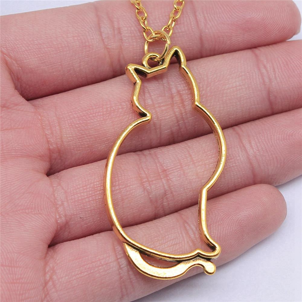 Openwork Resin Photo Frame Geometric Keys Pendant Antique Bronze Silver Metal Friend Collar Necklace