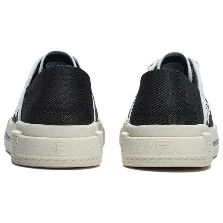 FILA Fusion Wallride DX Slip-On Durable Lightweight Low-Top Canvas Shoes Men sneakers Black White T12M322101FBG