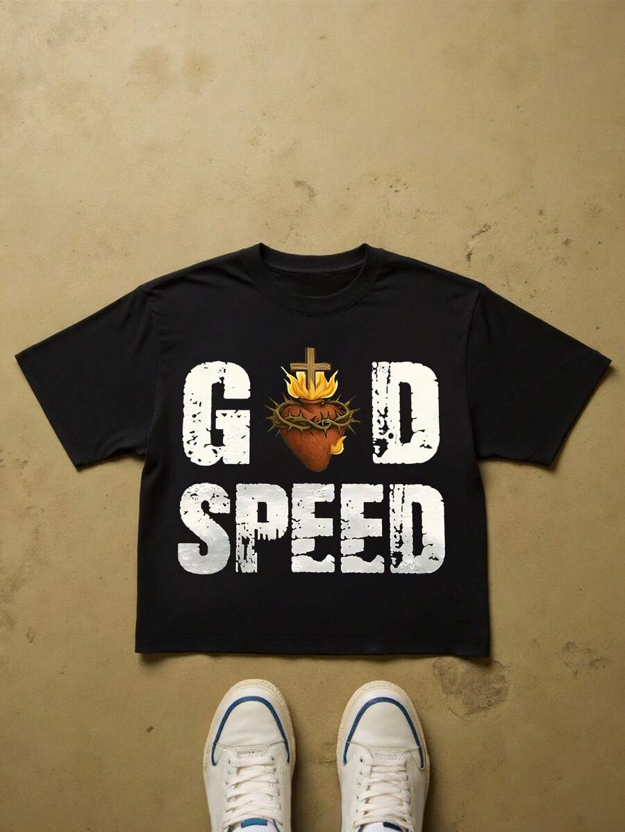 

Унисекс футболки Manfinity Dauomo с графическим принтом букв S