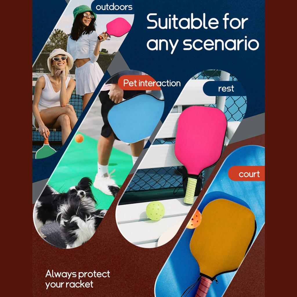 Pickleballs Paddle Cover Paddle Case Racket Cover Sleeve Case Protector Racket Case Protect Your Paddle from Scratches