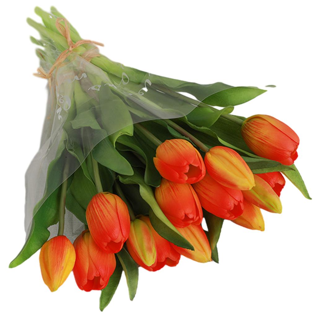 7 Stem Artificial Tulip Bouquet for Wedding Decoration Office and Bedroom Styling Event Setup and Restaurant Use