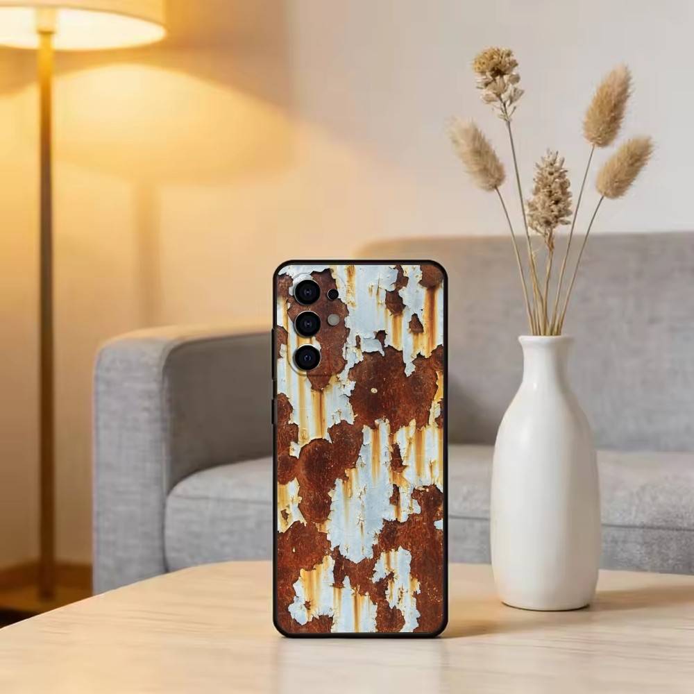 R-Retro I-Industrial R-Rusty Phone Case For Samsung S25,S24,S21,S22,S23,S30,Ultra,S20,Plus,Fe,Lite,Note,10,Black Cover