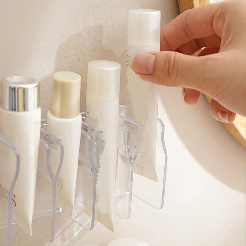 5Pcs Waterproof Toothpaste Drain Holder Plastic Hand Cream Shelf Simple Cleanser Organizer  Desktop