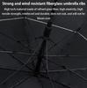 180CM Big Size Long Handle Umbrella Double-deck Large Rain Umbrellas Luxury Silver Dual Use Sunscreen Windproof Rain Gear Gift