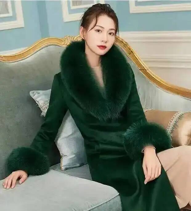 Natural Real Fox Fur Collar Cuff Set Winter Women Warm Scarf Genuine Fur Trimming For Parka Coat Hood Luxury Fluffy Decor Shawl