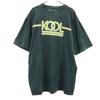 90s Old KOOL Short sleeve T-shirt charcoal green Single stitch Men's Used