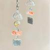 Fish Wind Bell Phone Strap Handmade Beaded Phone Charm Unique Fish Pendant Present for Stylish Women and Art Lovers
