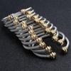 European & American 18K Gold-Plated Stainless Steel Bracelet with Zirconia