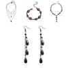 Blood Drop Tassel Bat Pendant Necklace Set With Bat Charm For Men And Women