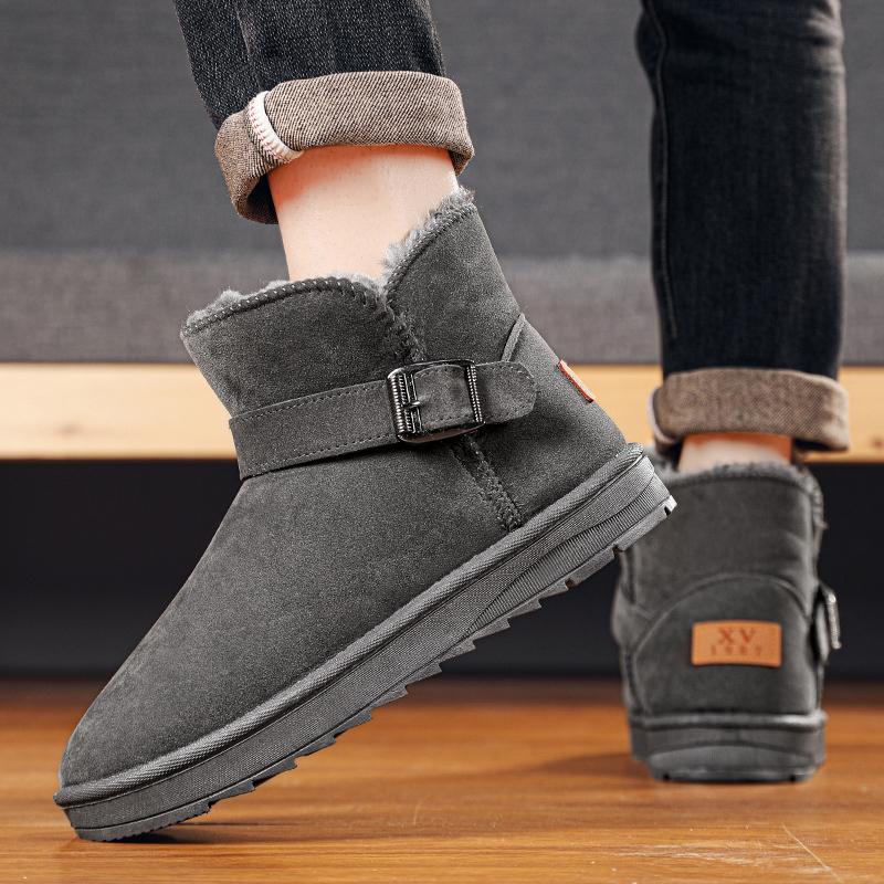 Herren Winterstiefel Hochwertige rutschfeste Stiefel Herren Winterstiefel 2024 Neue Winterschuhe für Damen Outdoor wasserdichte Schneestiefel