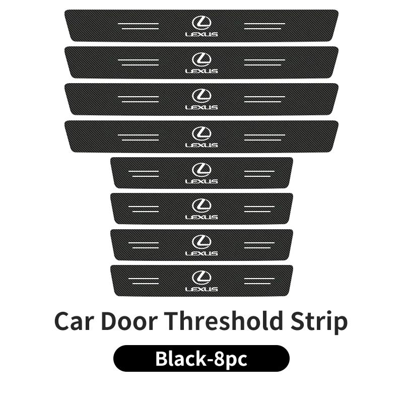 Car Door Sill Protector Stickers Carbon Threshold Strip Interior For Lexus CT ES GS NX IS250 CT200h IS300h ES300h RX400h NX30