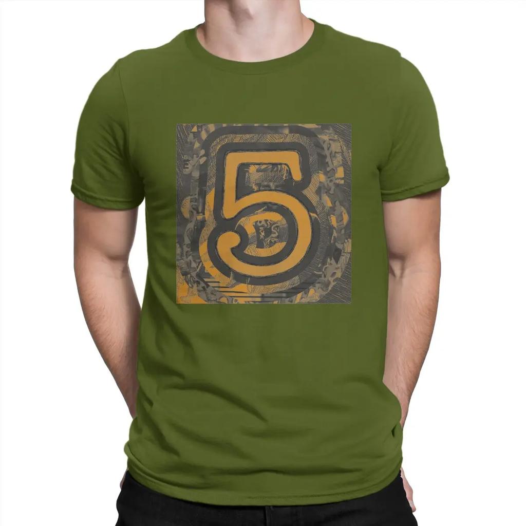 5 Music Fun T-Shirt for Men E-Ed Sheeran Novelty Cotton Tee Shirt Round Collar Short Sleeve T Shirts Original Clothing