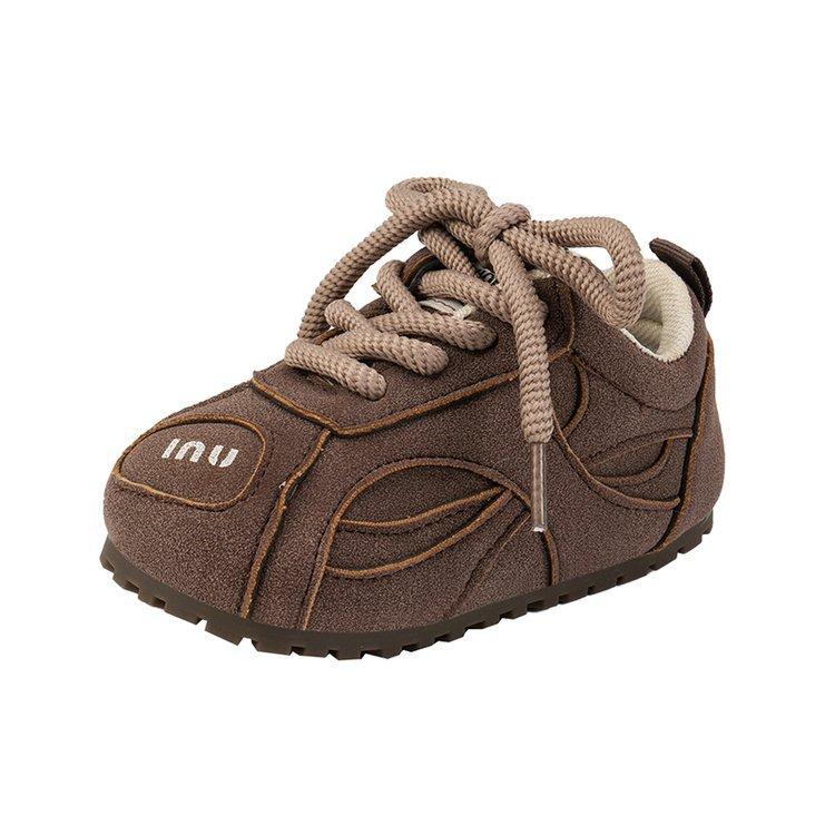 Children's Ugly Cute Sneakers 2025 Spring and Autumn New Boys Soft-soled Single Shoes Girls German Training Shoes Baby Forrest Gump Shoes Tide