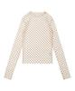 CARGOBROS FOR WOMAN Dot See-Through Long Sleeve Layered Short Sleeve Tee Set (Ivory/Ivory)