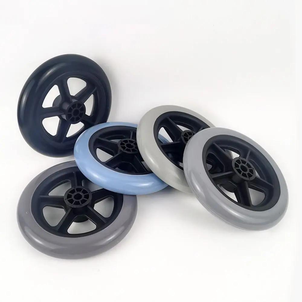 5Inch Wheelchair Front Castor Anti Slip Wear-resistant Solid Tire Wheel Replacement Shopping Cart Wheels Wheelchair Accessories
