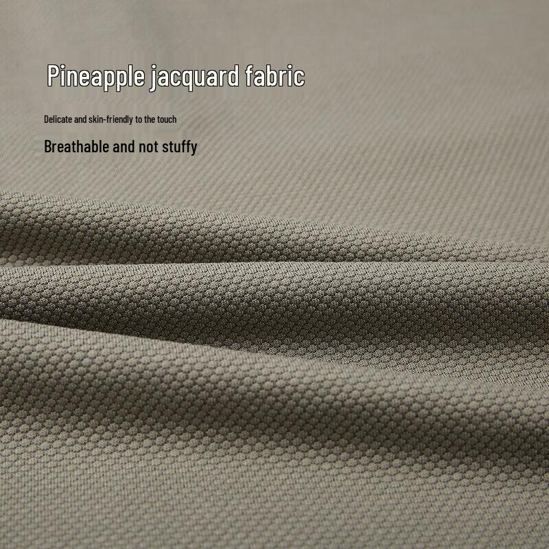 HLA Men's Business Casual Long Sleeve Polo Shirt
