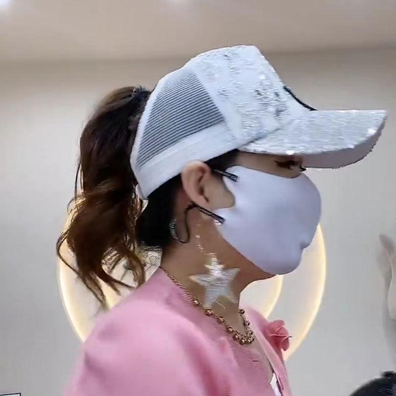 Neue sonnenhut kinder sommer mesh diamant schmetterling baseball kappe mode sonnenschutz sonne kappe