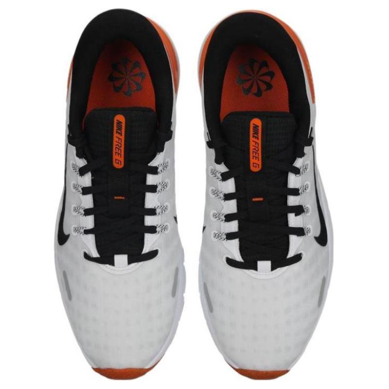 Nike Free Golf Next Nature White Safety Orange Black Sneakers FN0332-103