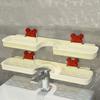 Suction Cup Design Dopamine Faucet Rack No-drill Bathroom Storage Rack  Bathroom Solutions
