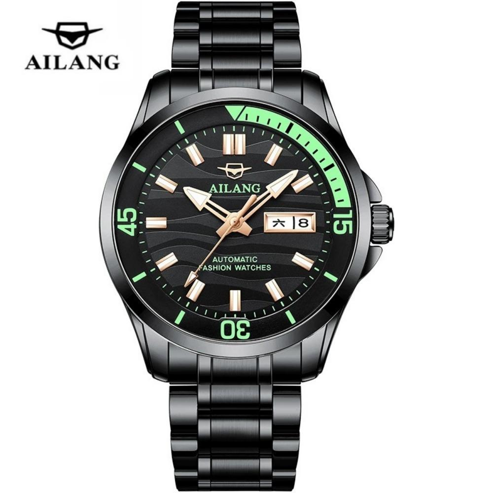 AILANG 8829 Fashion Men's Automatic Mechanical Watches Dual Calendar Luminous Hands Watch Business Watches for Man reloj hombre