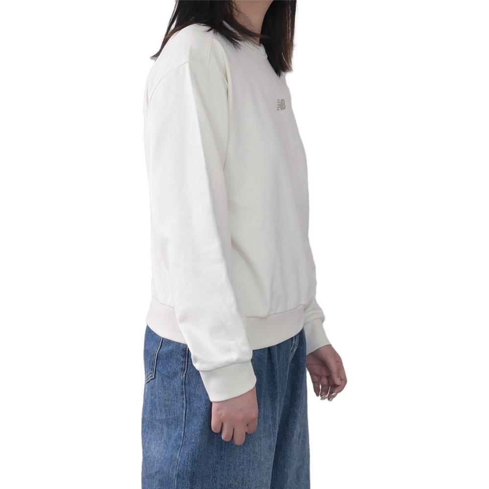 (WMNS) New Balance Essentials Crewneck Top Asia Sizing 'White' Women's AWT34311-CIC