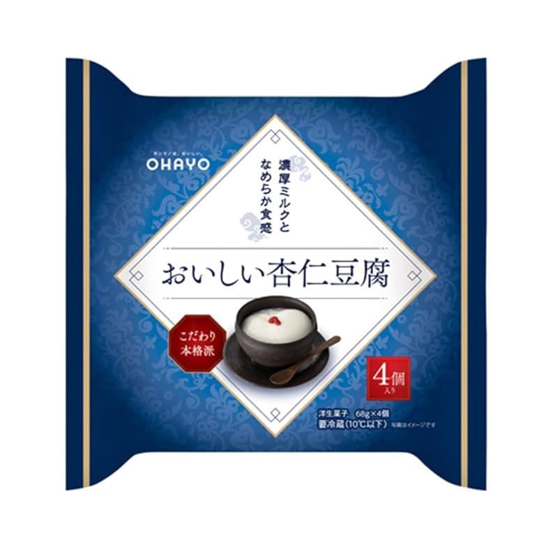 

[Refrigerated] Ohayo Delicious almond tofu 4p 272g x 6 pieces