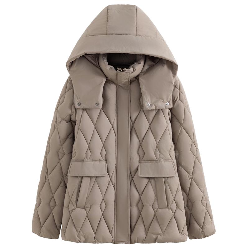 Elegant Winter Coat Women Parkas Plus Size Middle Age Women's Jacket Hooded Casual Thick Warm Outerwears