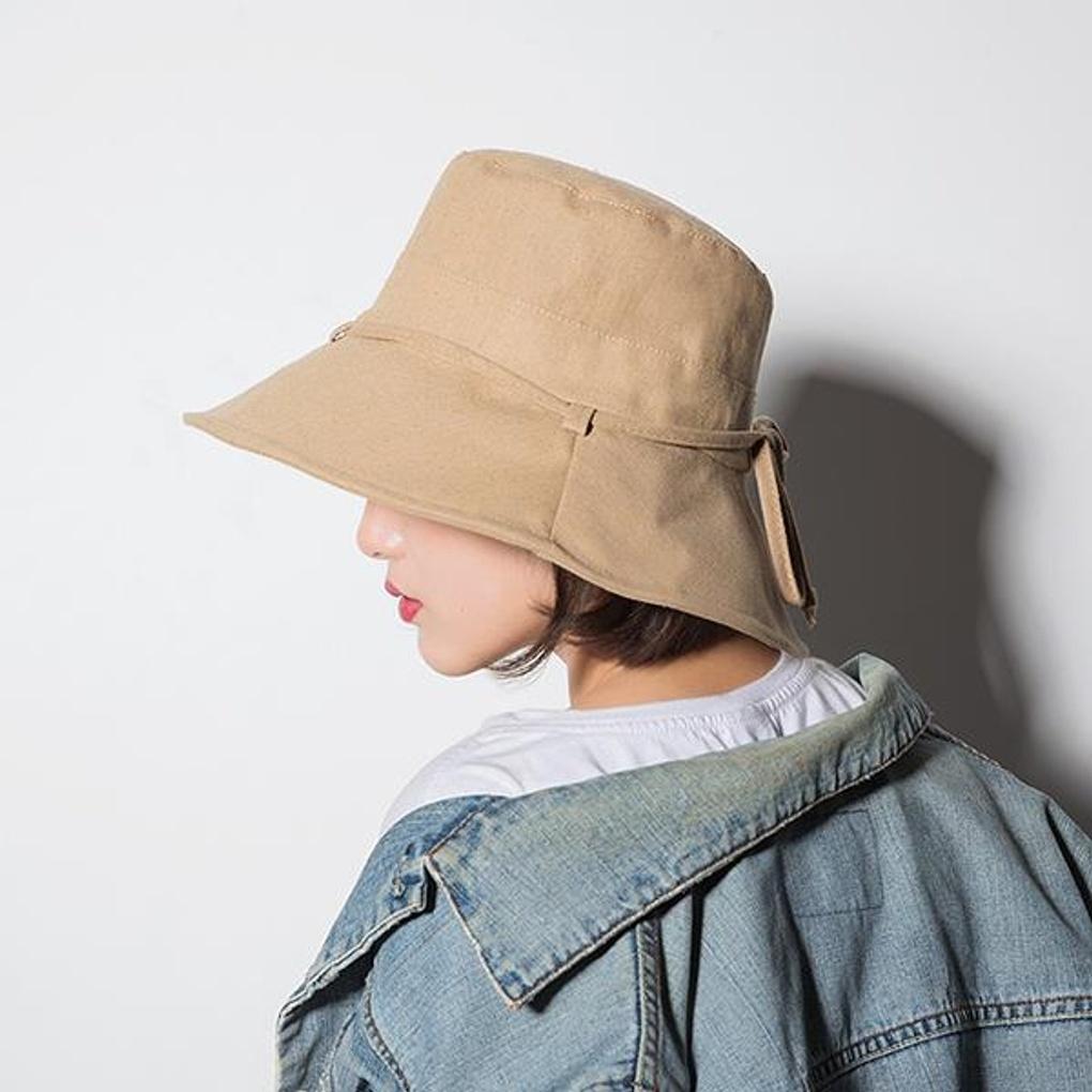 

4-color bucket hat ribbon hiking camping hip-hop SLT-DS39