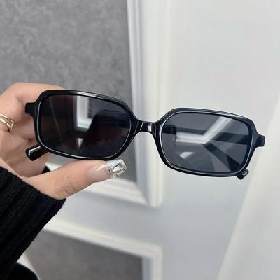 Occhiali da Sole Quadrati Vintage Donna Uomo Lente a Specchio Cool Occhiali da Sole alla Moda Personalità Femminile Maschile Colori