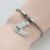 3pcs Zinc Alloy Adjustable Bracelets Gift for Best Friend Sisters Featuring Heart Shape Representing Big Middle Little Sis Love Theme