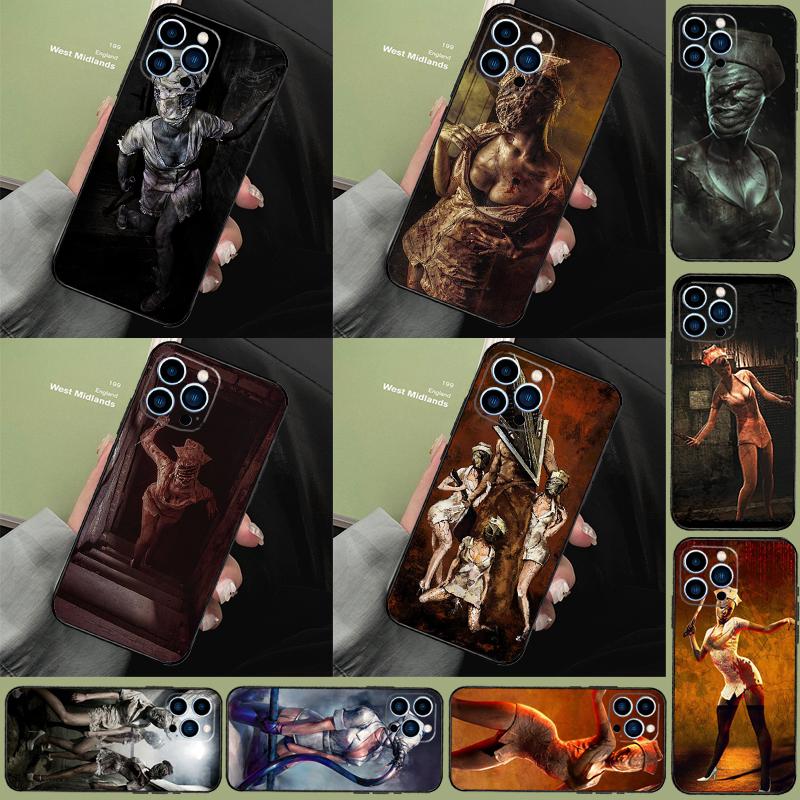 Silent Hill Nurse Phone Case For iPhone 15 13 12 11 14 16 Pro Max X XR XS Case For iPhone 15 12 13 Mini Plus Cover