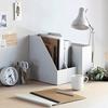 Muji Recycled Polypropylene Stand File BoxWhite Gray Approximately Width 10Depth 27.6Height 31.8cm