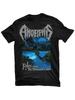 Amorphis Black Regular Fit Tshirt Story From Thousand Lakes Pattern And Text Design Metal Music Band Artwork Round Neck