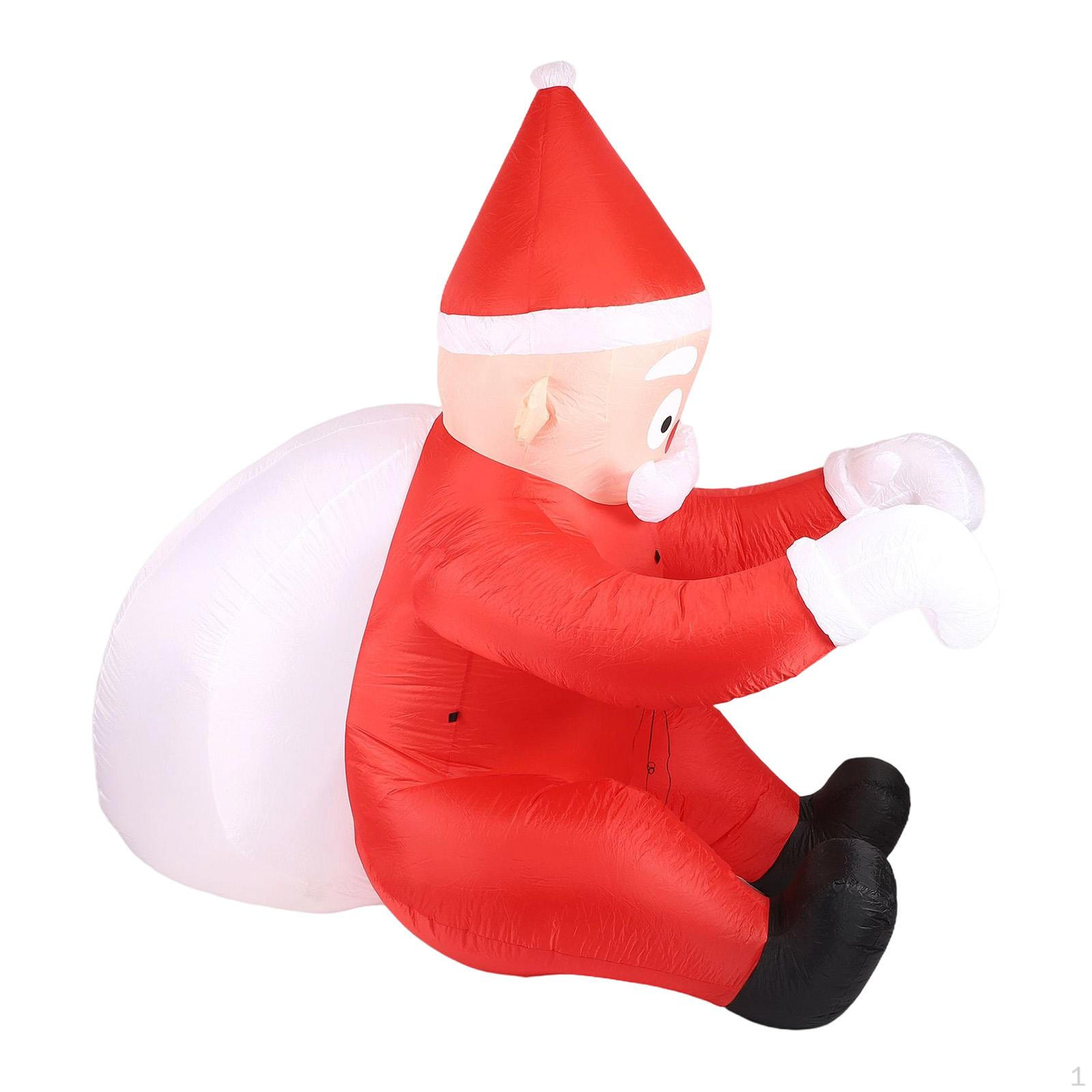 

Рождественский надувной Дед Мороз, Карабкающийся с мешком подарков, Рождественское украшение, Окно Большой Праздник