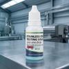 1/2 Pezzi 15ML Liquido di Test in Acciaio Inossidabile, Gocce Identificative Acciaio Inossidabile 200-304, Soluzione di Analisi per Tavola di Test Metalli per Laboratorio Cucina