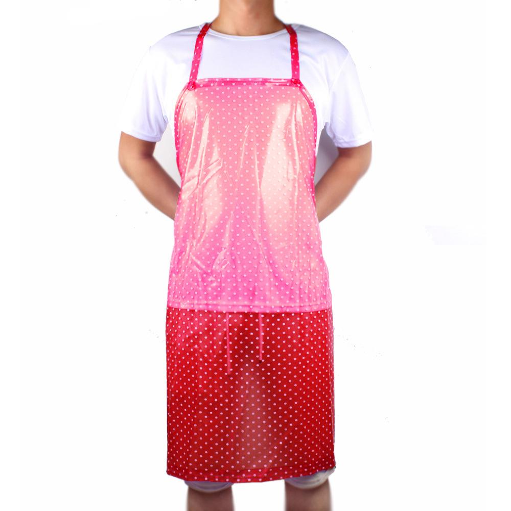 

Водонепроницаемый фартук для кухни, готовки, масла, противообрастающие, износостойкие фартуки из ПВХ для взрослых, для работы по дому, выпечки, садоводства, униформы, шикарные OneSize красный