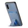 For Samsung Galaxy A36 5G Case Card Holder Carbon Fiber Texture Leather Coated TPU Phone Cover