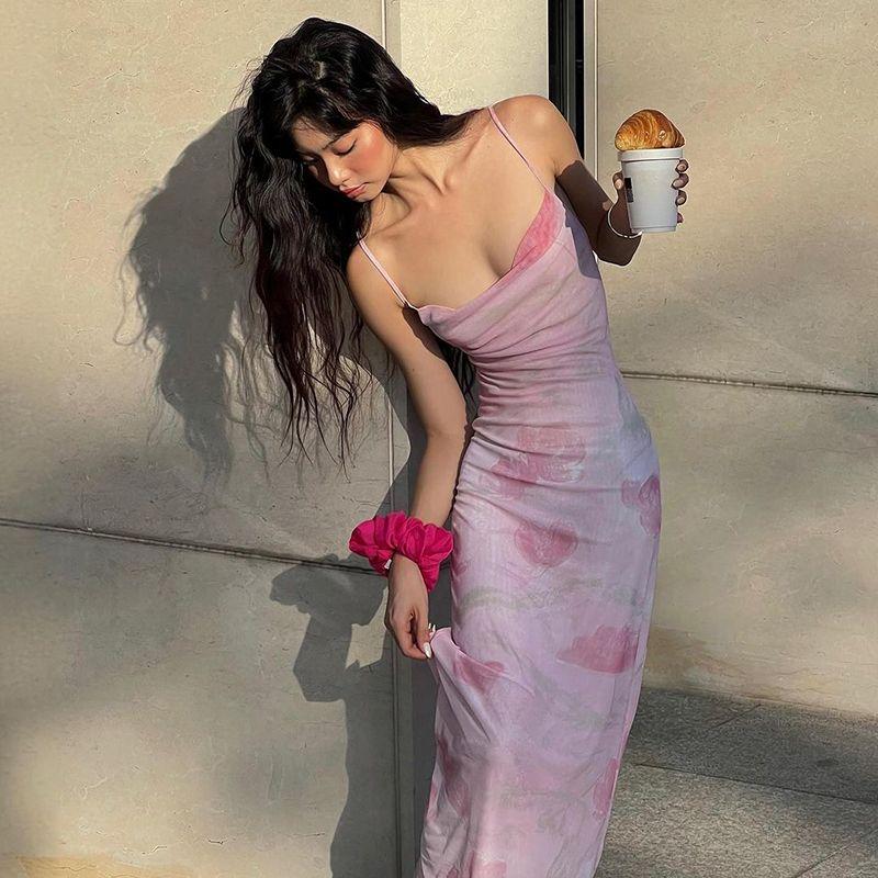 

Сетчатое платье-майка Silm Human Peach Pink S