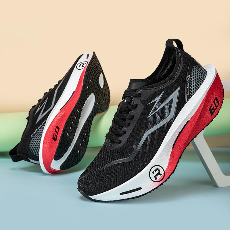 Scarpe da Corsa Speciali da Uomo per Maratona con Piastra in Carbonio Traspiranti Leggere Comode da Donna Atletiche Antiscivolo Ammortizzate Stabili Sneakers
