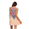 Women Loose Dresses Sleeveless Mini Dress Vintage Hippie Beachwear Boho