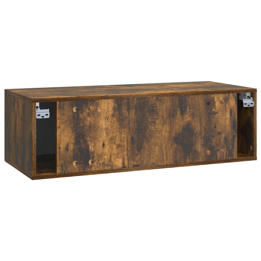 Wall Mounted TV Cabinet Smoked Oak 98 x 41 x 30 cm