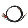 Audio Line Speaker Cord Computer Subwoofer Cable Phone Accessory 2 In 1 3.5mm Male To 2RCA1 Meter