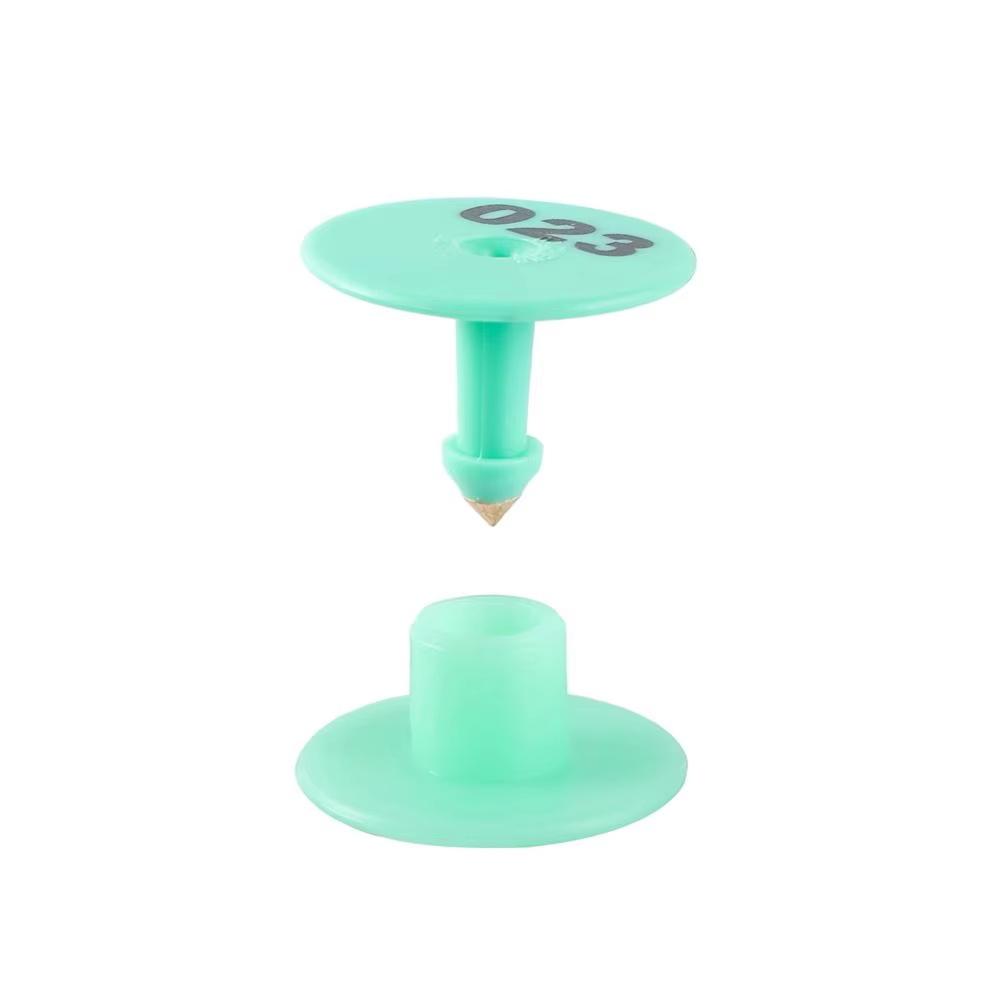 100 יחידות תגי אוזניים לחזיר, כבש, ארנב, בקר, סימנים, הקלדה בלייזר, עגילי ראש נחושת, תגיות לבעלי חיים, כרטיס זיהוי לבעלי חיים בחווה