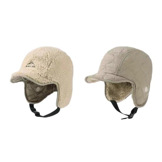 Yousheng Lei Feng Hat Waterproof Winter Hat with Ear Flaps Solid Color Thickened Plush Lining Windproof Cold Resistant Outdoor Cap